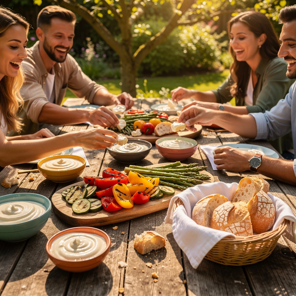 Aioli ohne Ei – einfaches Blitzrezept für cremigen Knoblauch-Dip