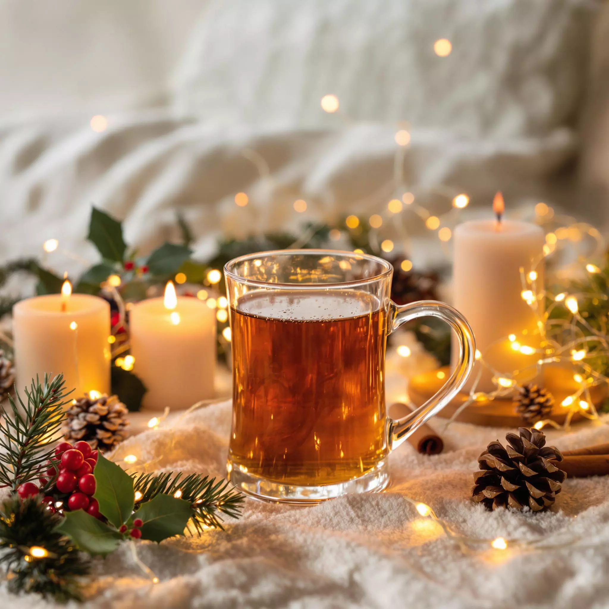 Leckerer Winteraperitif mit Zimt und Honig