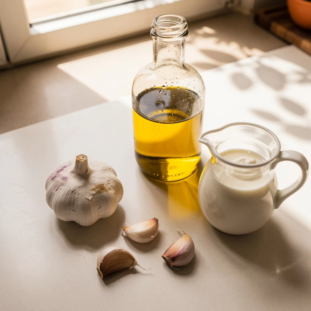 Aioli ohne Ei – einfaches Blitzrezept für cremigen Knoblauch-Dip