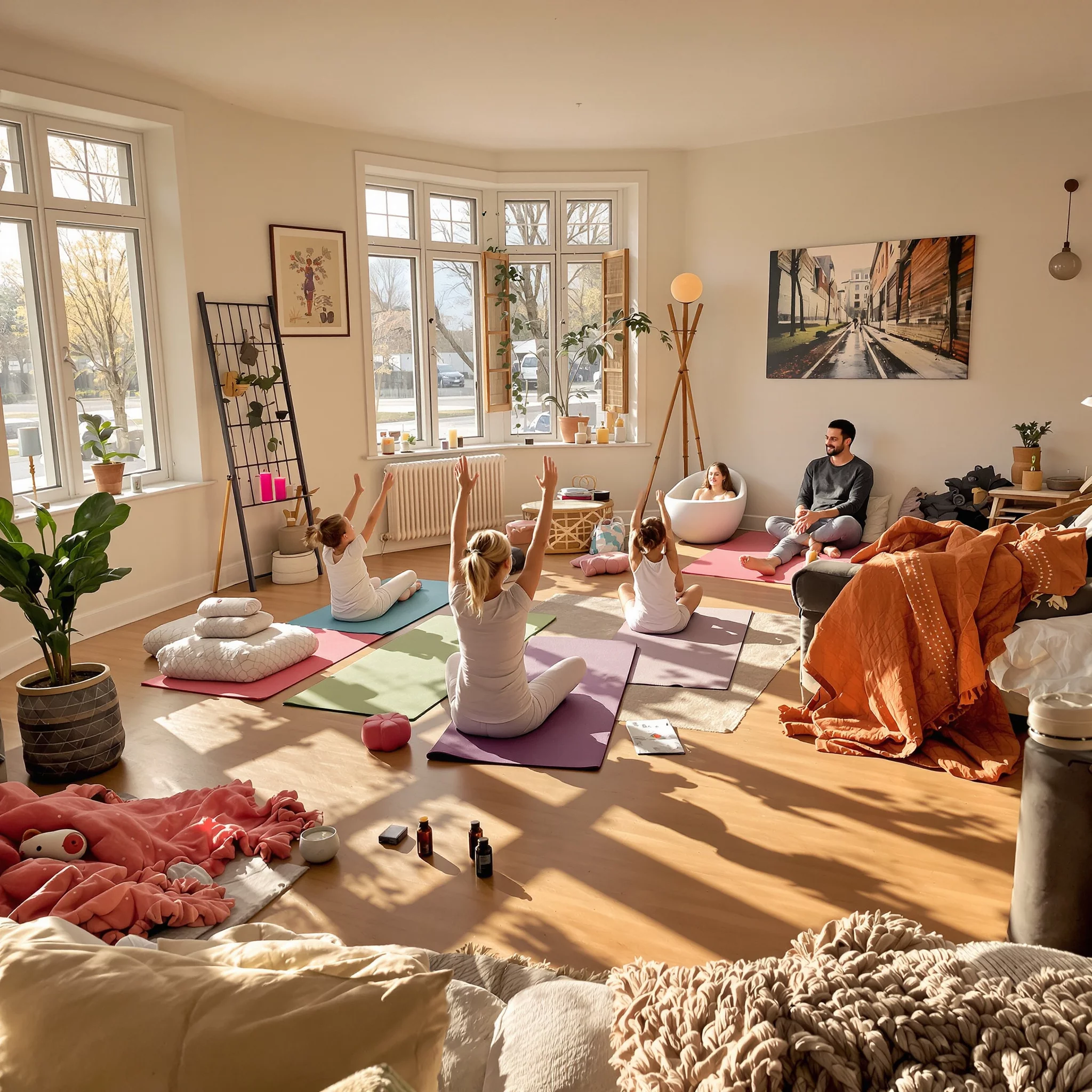 Wellbeing at Home: Familienwellness für kalte Tage – Home-Spa, Kinder-Yoga, Fußbäder & mehr