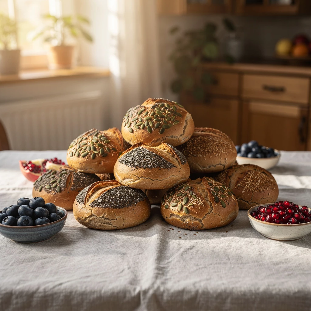 Sonntagsbrötchen mit Superfood – Knusprig, nährend & wunderbar einfach