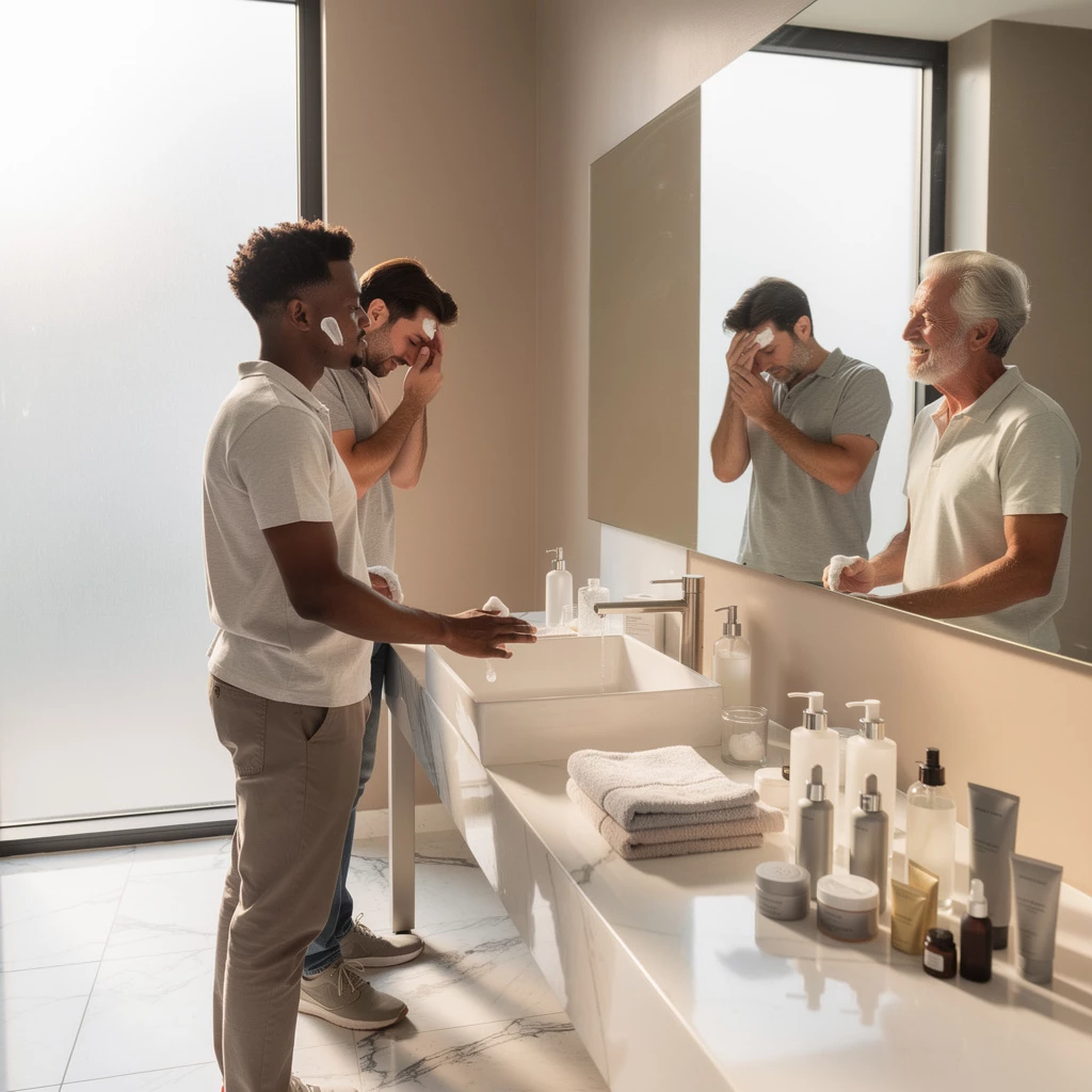 Männer Hautpflege richtig anwenden – Beauty Routine Anleitung mit Herz und Humor