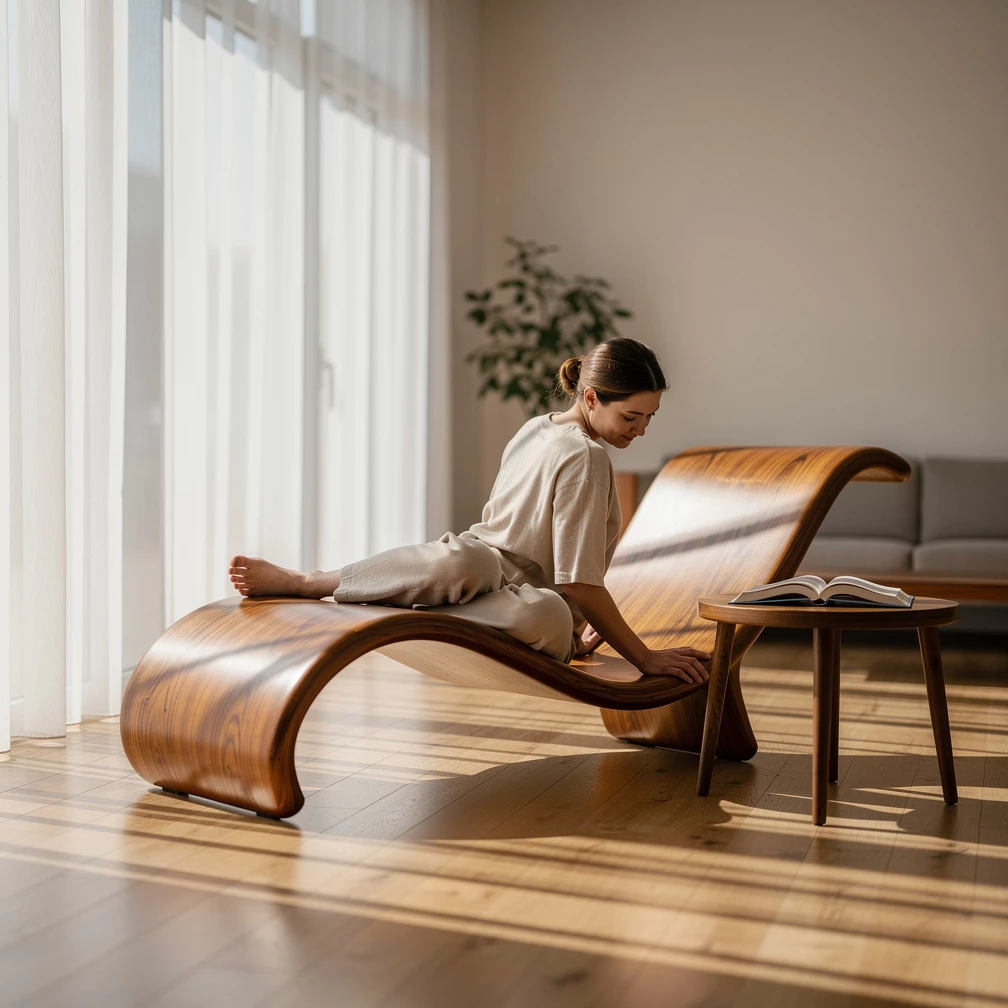 Relaxen mit den Frequenzen auf der Klangliege: Die Musiklounger Klangwoge erleben