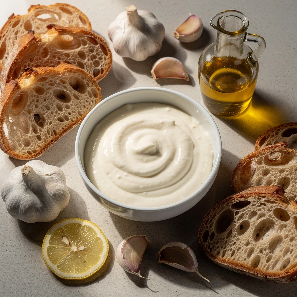 Aioli ohne Ei – Blitzrezept für cremigen Knoblauchdip