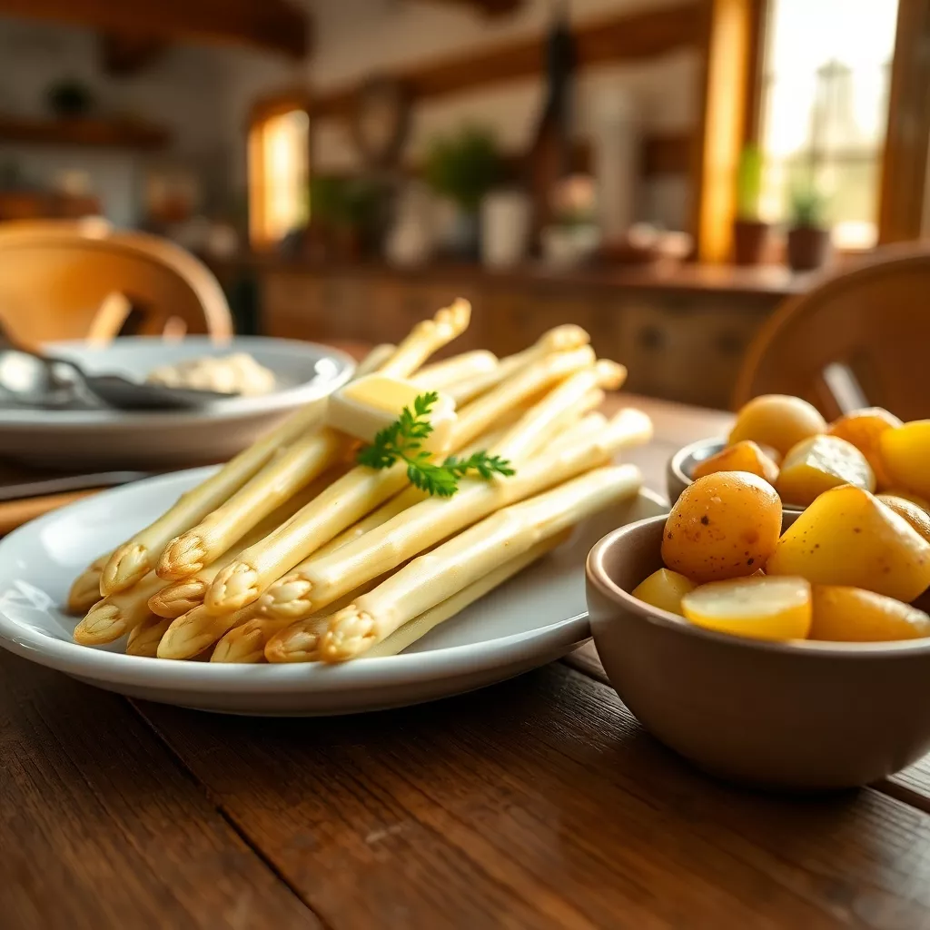 Spargel mit Kartoffeln