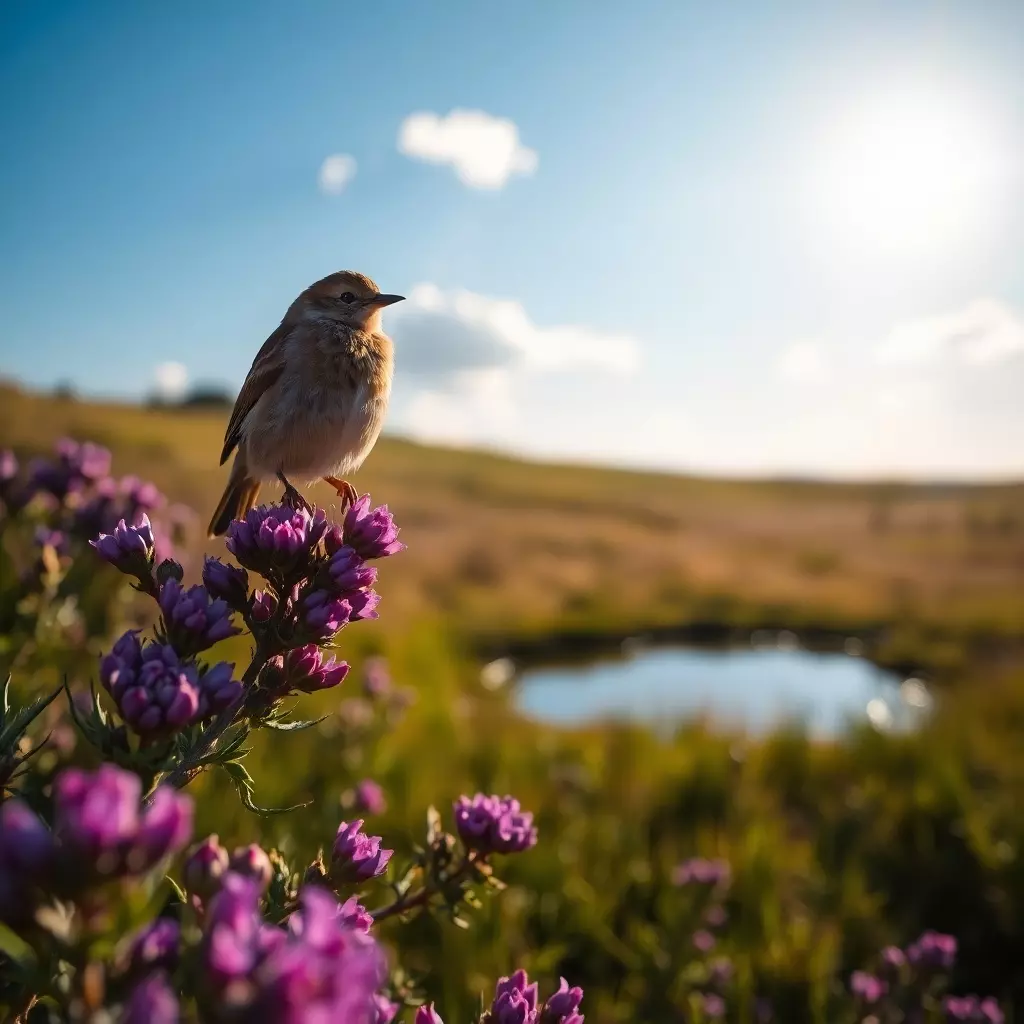 Vogel in der Lüneburger Heide