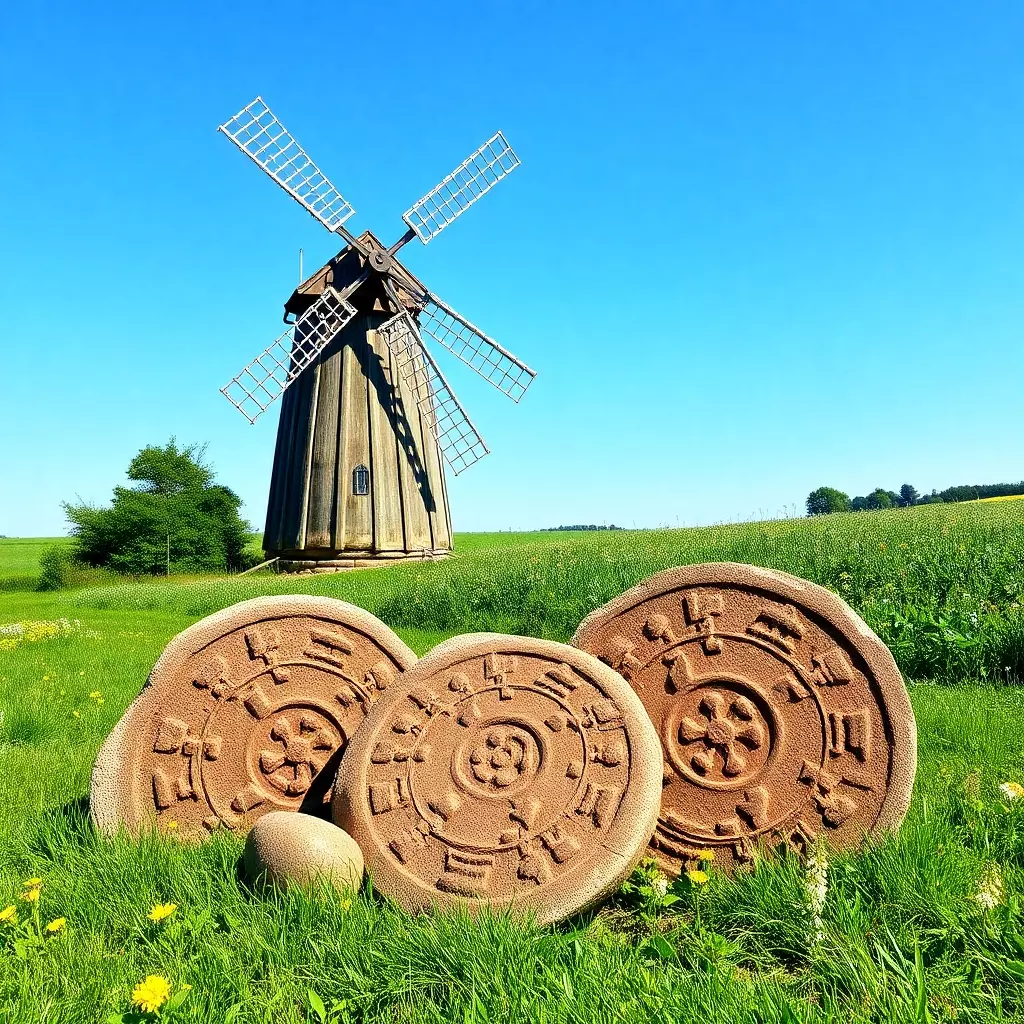 Alte Mühle und Mühlensteine