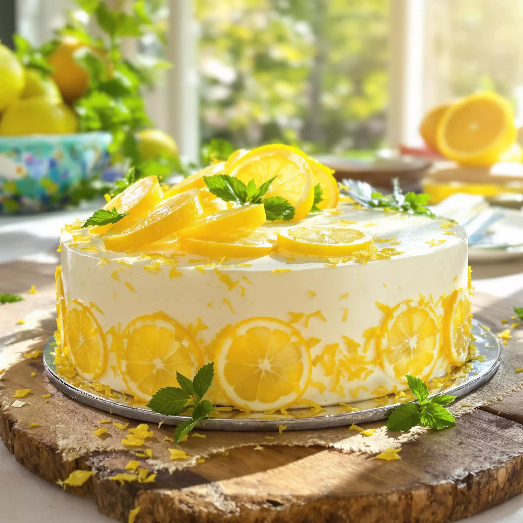 Zitronenkuchen backen für den Sommer