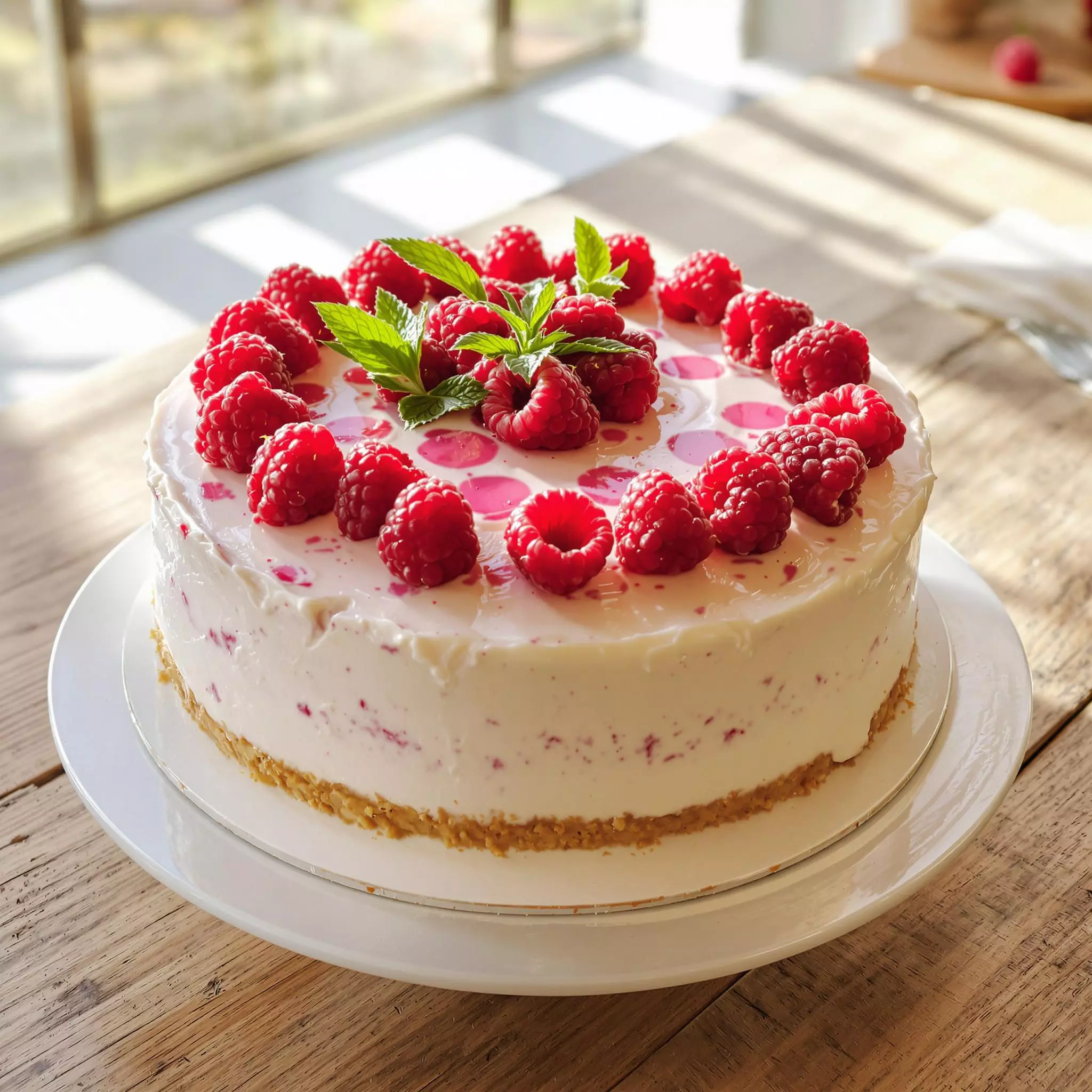 Himbeer-Joghurt-Torte: Leicht und fruchtig