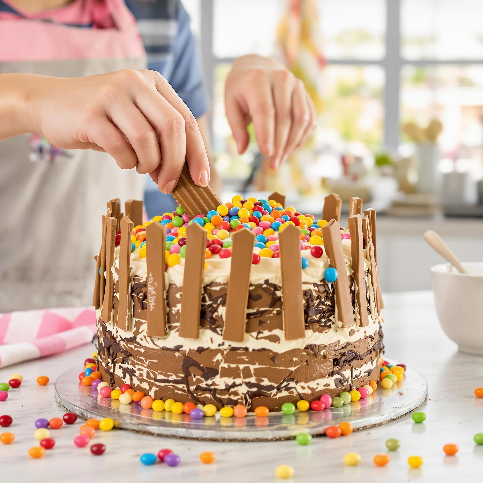 KitKat Torte mit Smarties backen – Backen Magazin