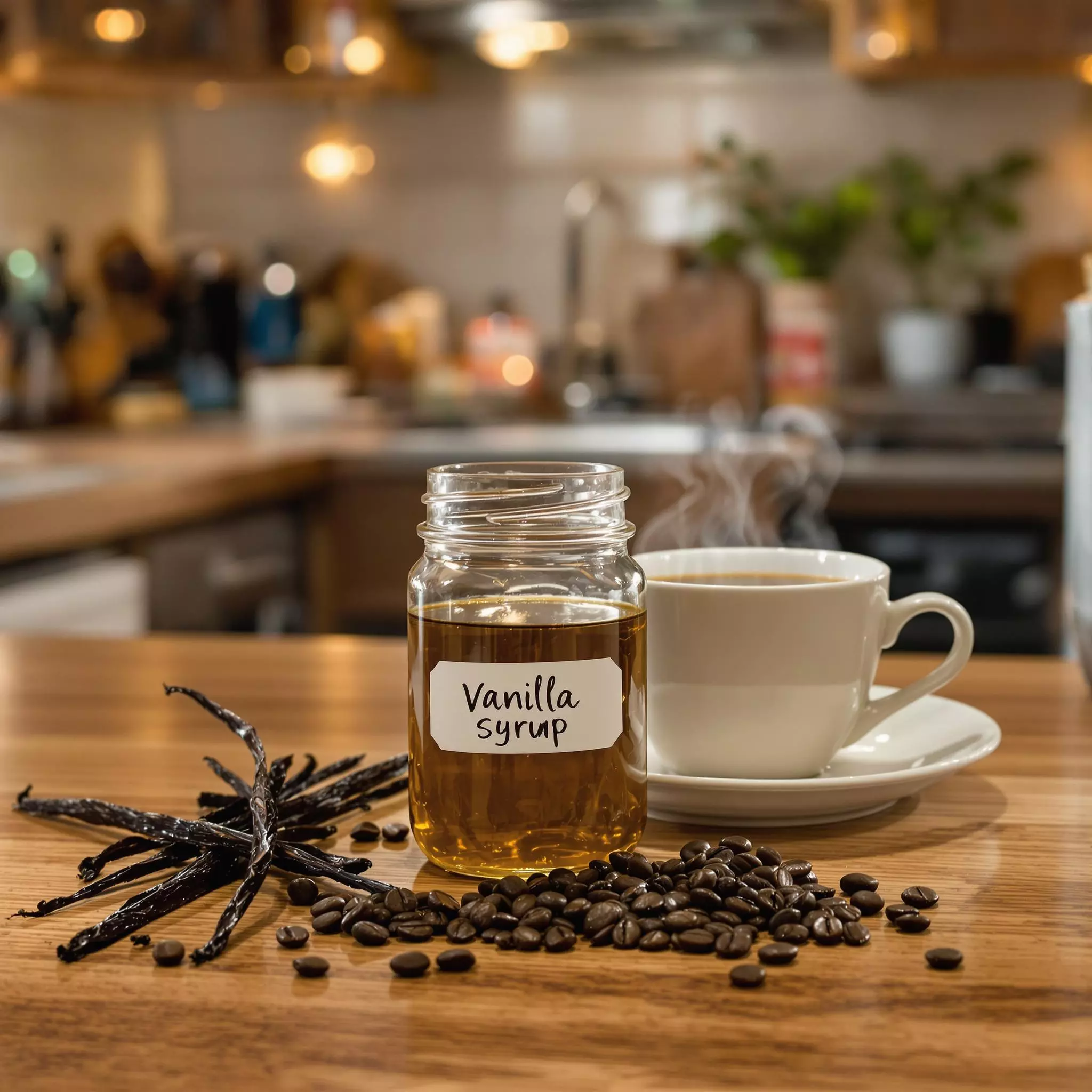 Hausgemachte Kaffee-Sirups für vielfältige Anwendungen