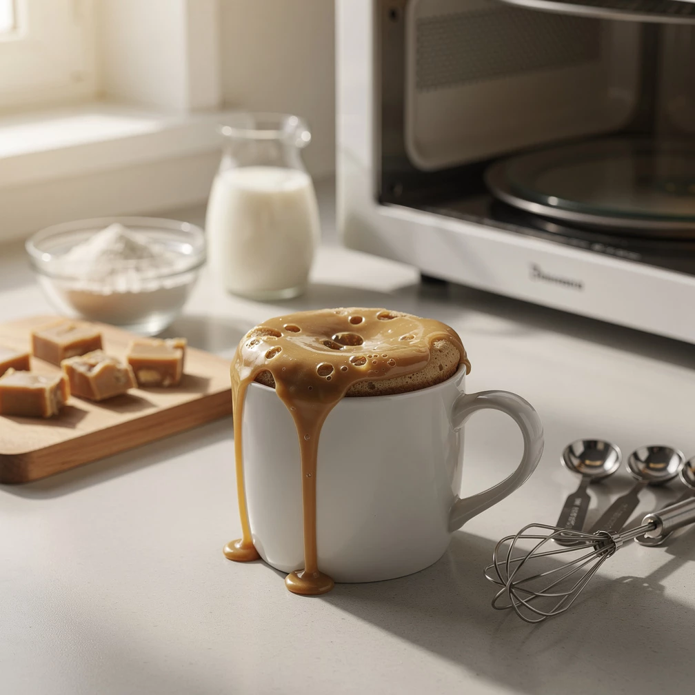 Nougat Tassenkuchen Rezept – Schnell Genuss, Mikrowelle, Frühstück & Snack