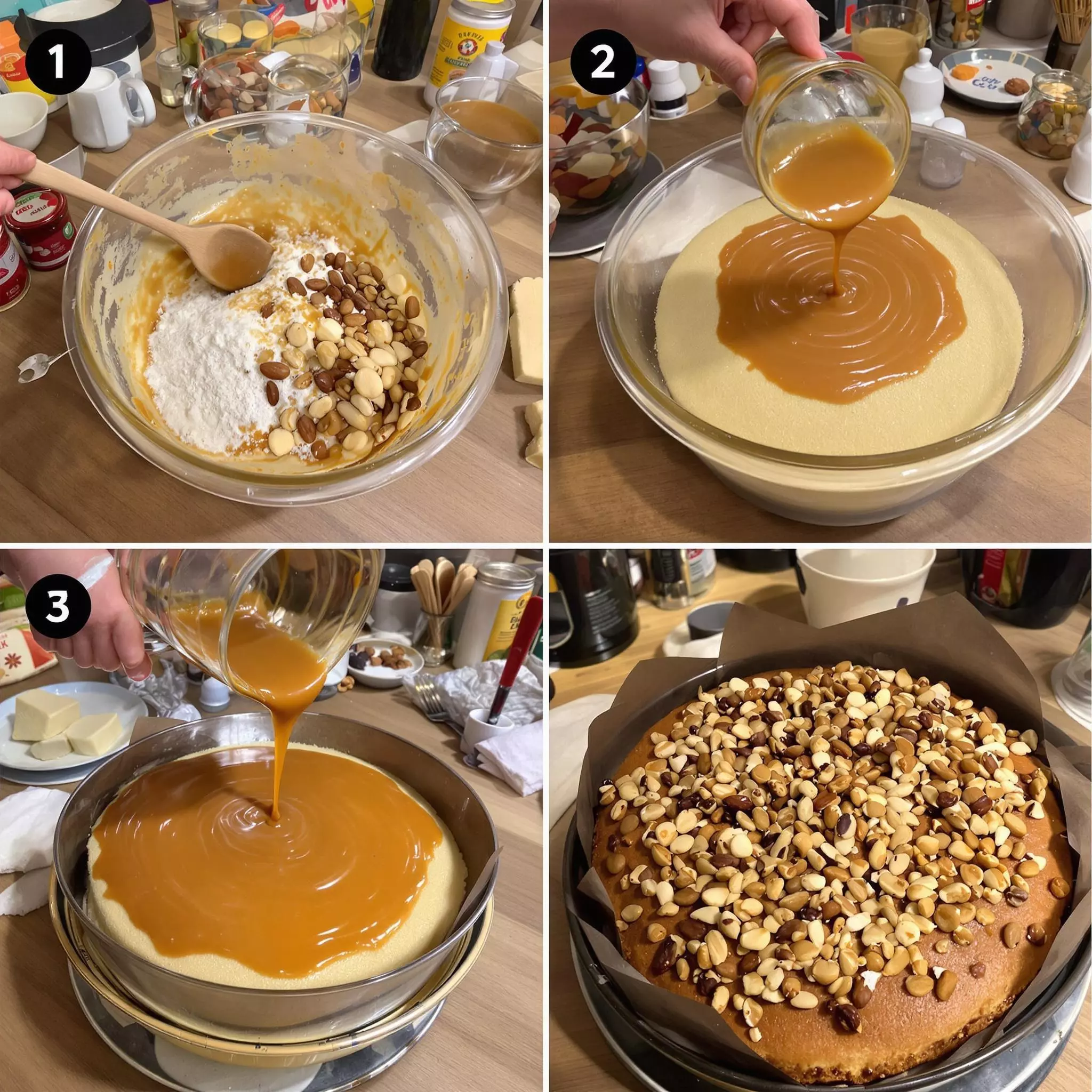 Nusstorte mit Karamellcreme: Eine süße Versuchung