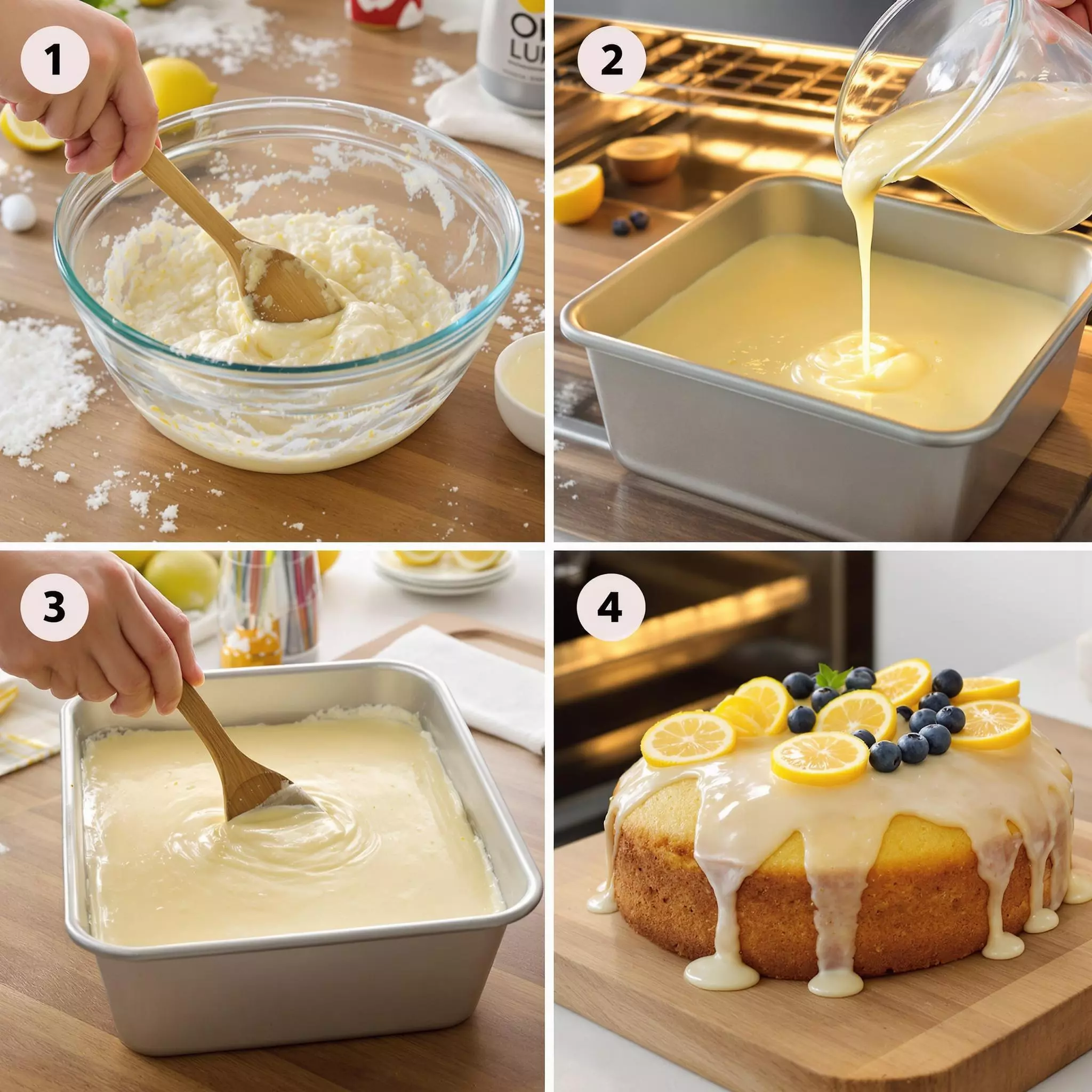 Zitronenkuchen backen für den Sommer