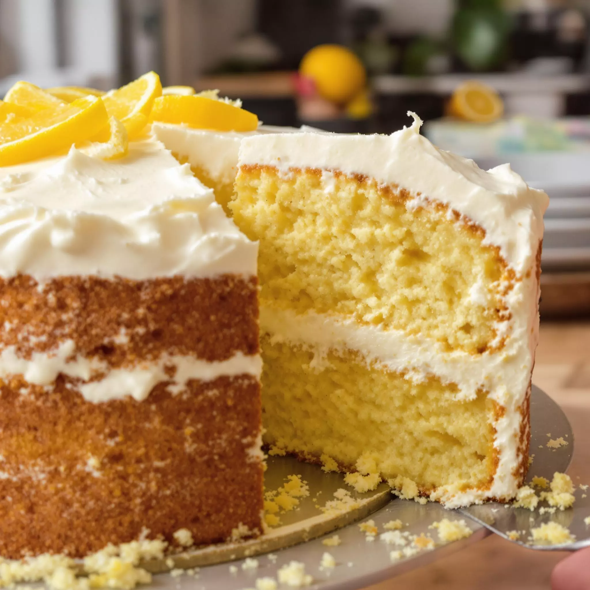 Feine Zitronen-Buttermilch-Torte backen: Ein erfrischender Genuss mit einem Hauch von Zitrone