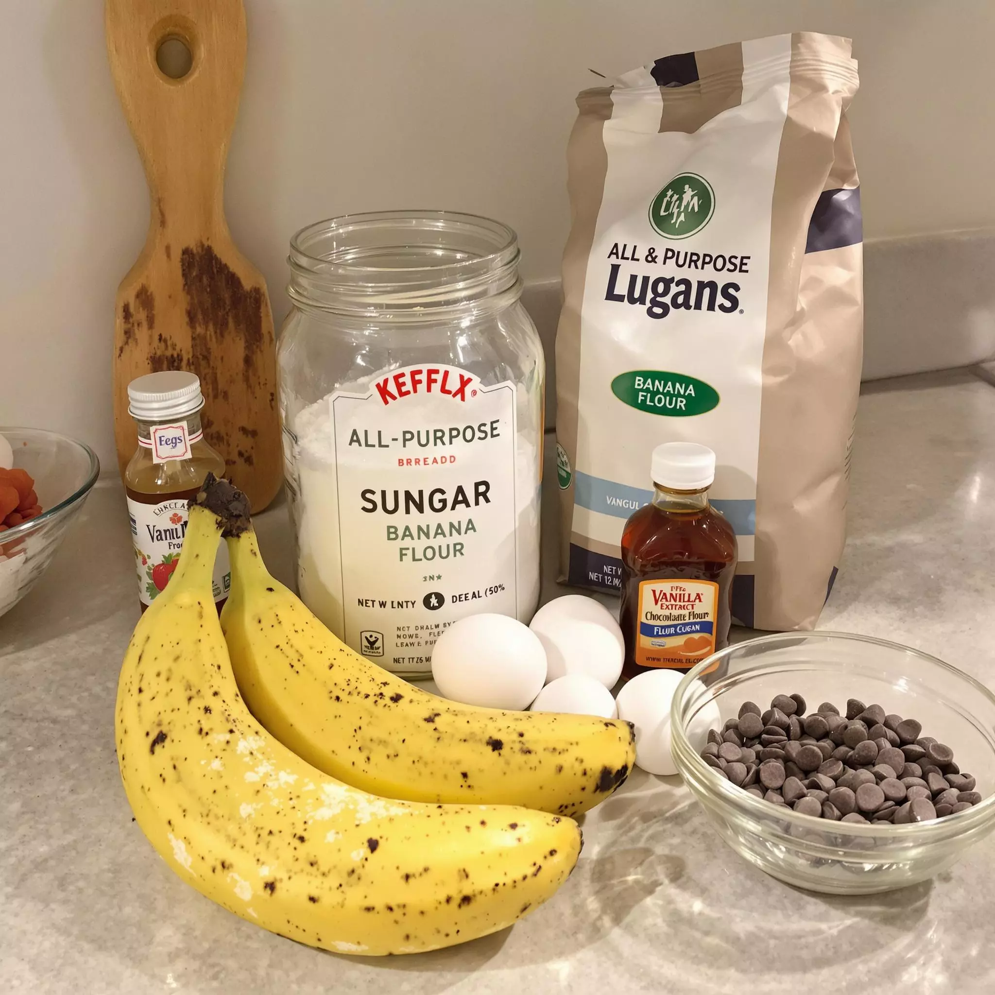 Schokoladen-Bananenbrot Ein Bananenwunder mit Schokolade