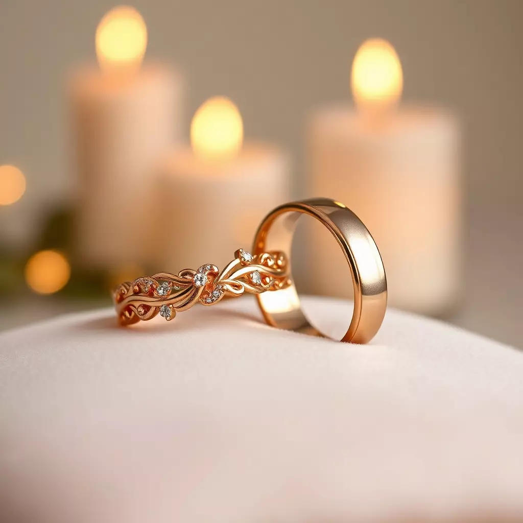 Hochzeitsringe auf Samtkissen