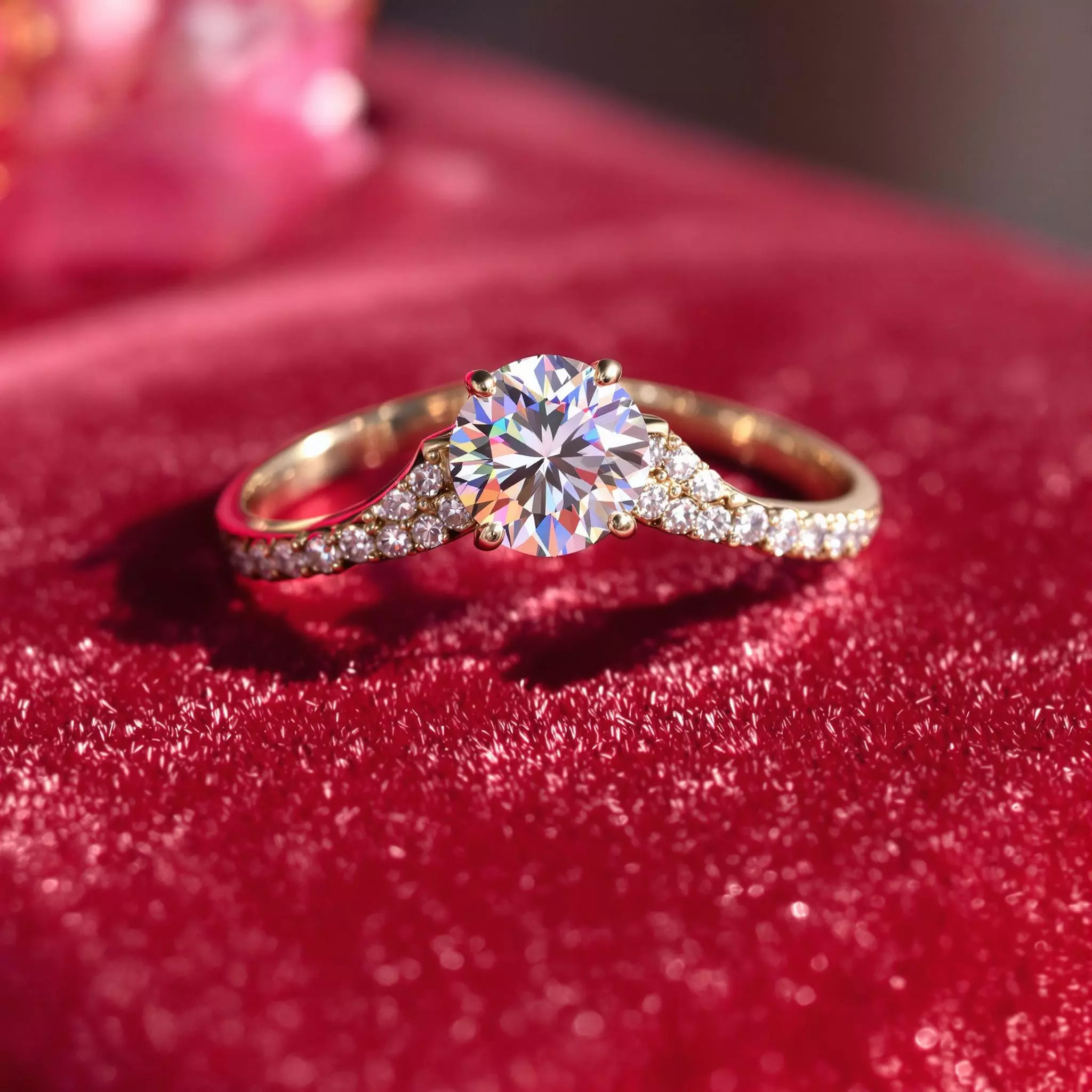 Mit Diamanten besetzte Eheringe: Luxus und Eleganz vereint