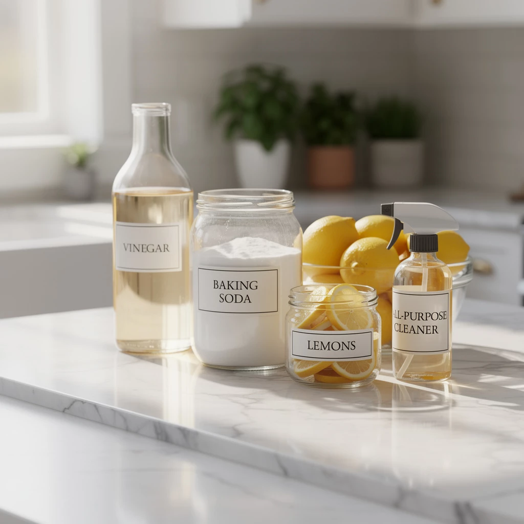 DIY-Putzmittel: 3 Rezepte mit Essig, Soda und Zitrone für Küche und Bad