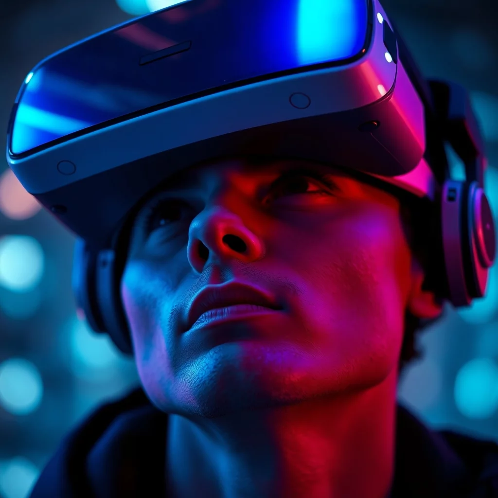 Sicht in die VR Brille hinein
