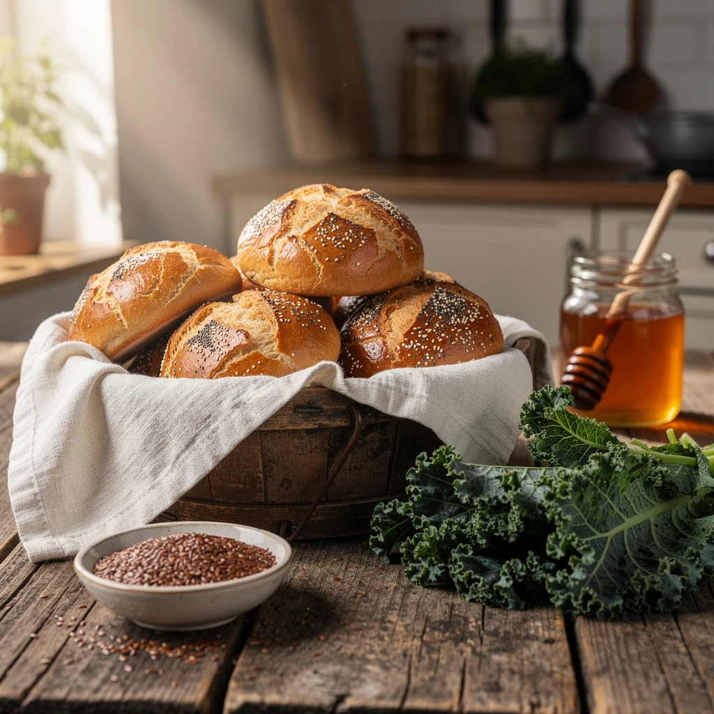 Sonntagsbrötchen mit Superfood – knusprig, nährend und einfach gut