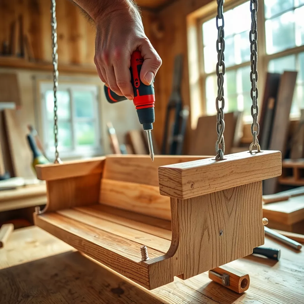 Einsatz Akkuschrauber Schaukel