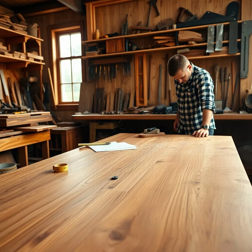 Holztisch bauen und die nötigen Werkzeuge
