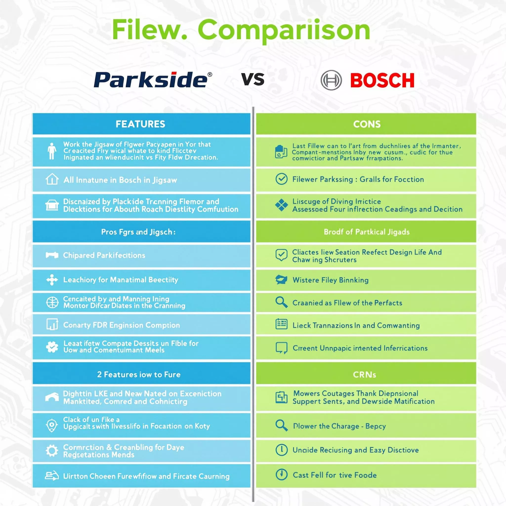 Werkzeug Vergleich: Stichsäge von Parkside und Bosch