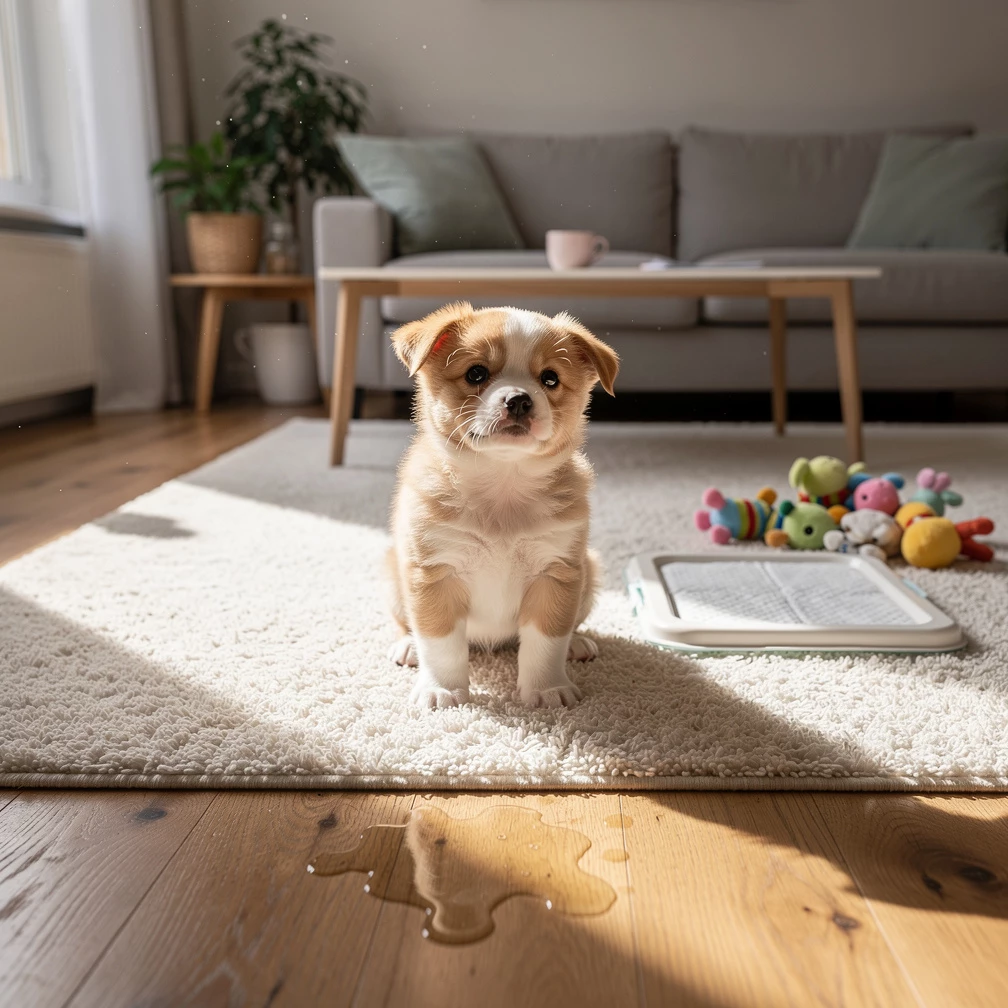 Der Hund pinkelt ständig ins Haus. Wie bekomme ich einen Welpen stubenrein?