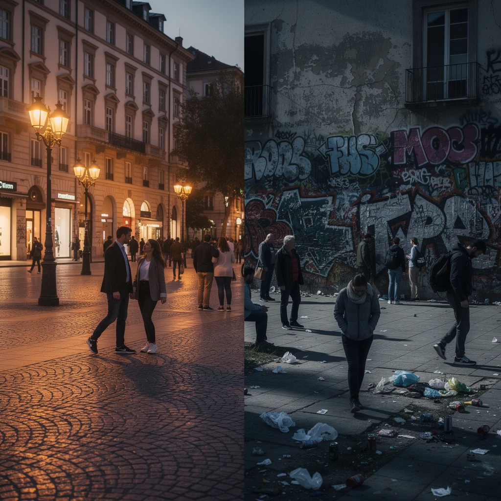 Sicherheit in deutschen Städten: Gefühl vs. Realität im Vergleich