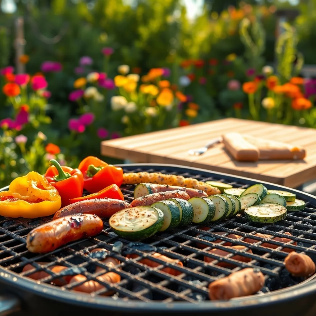 Sommergrillen im Blumengarten