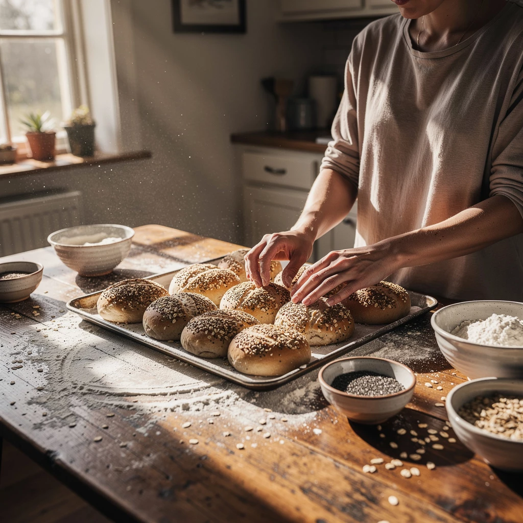 Sonntagsbrötchen mit Superfood – Knusprige Power für deinen Sonntag