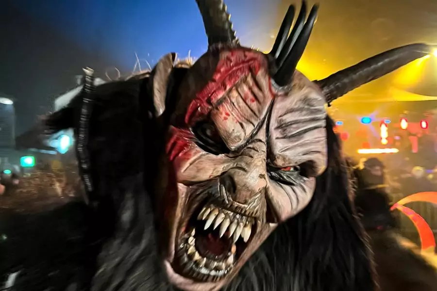 Krampustreiben Seefeld 2022- Krampus ganz nah