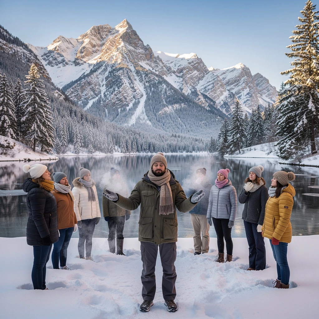 Eisbaden: Kältetraining mit Simone Reiter und Daniel Kuom