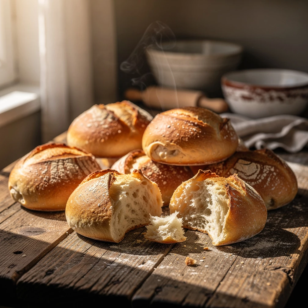 Blitzrezept für schnelle Brötchen ohne Gehzeit
