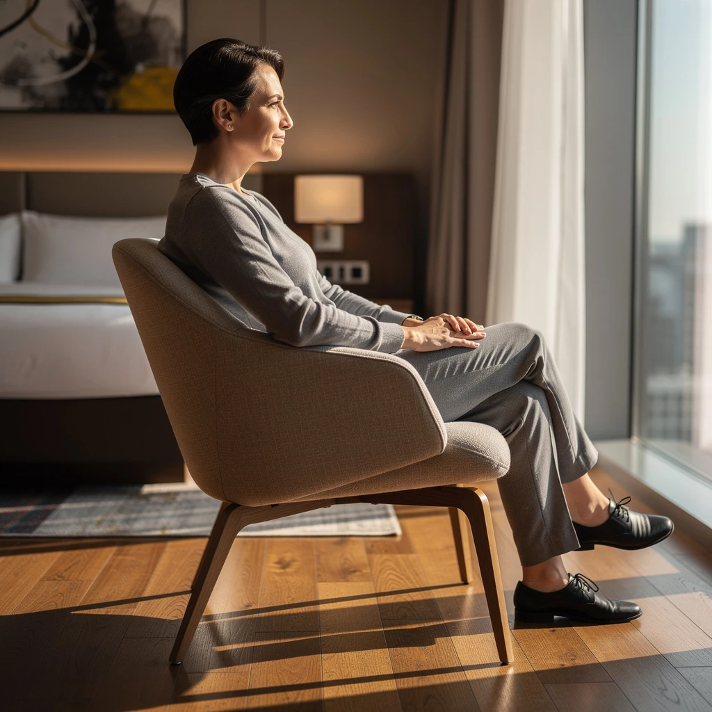 Yoga auf Reisen: Entspannende 12-Minuten-Hotelzimmer-Übungen