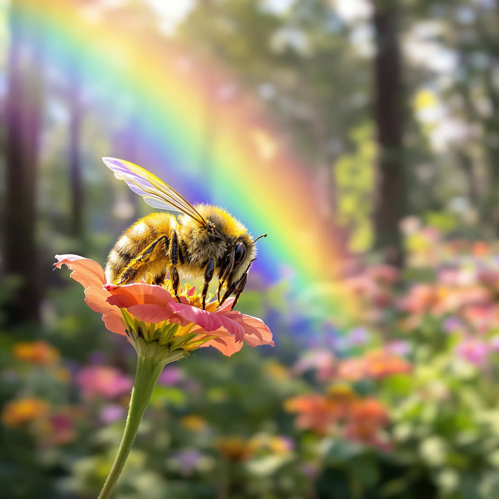 Die Biene Brumm Brumm und der Regenbogen-Tanz