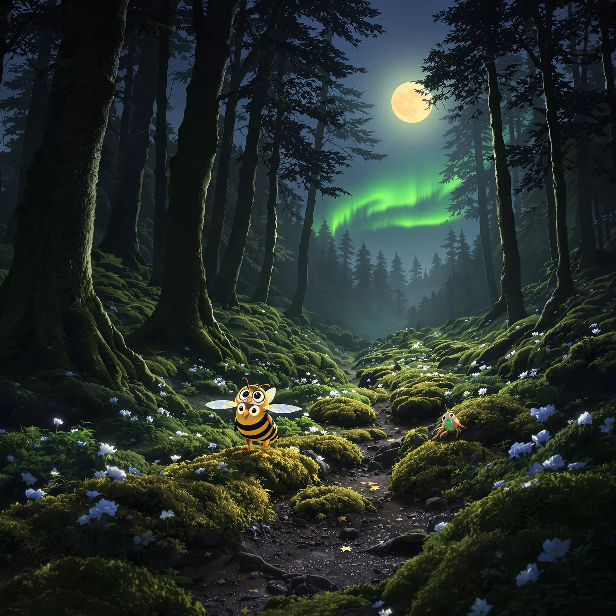 Die Biene Brumm Brumm und die magische Reise zum Nordlicht