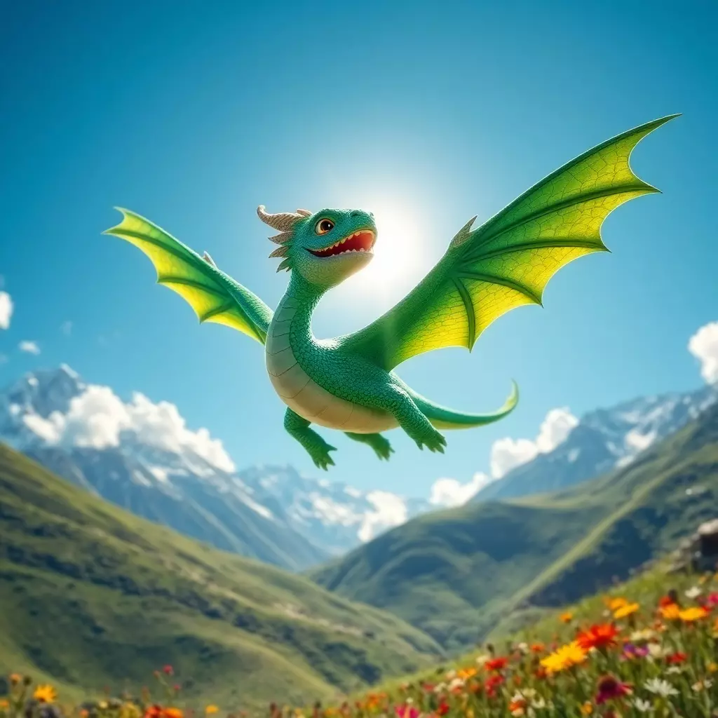 Der fliegende Drache Zack Zack