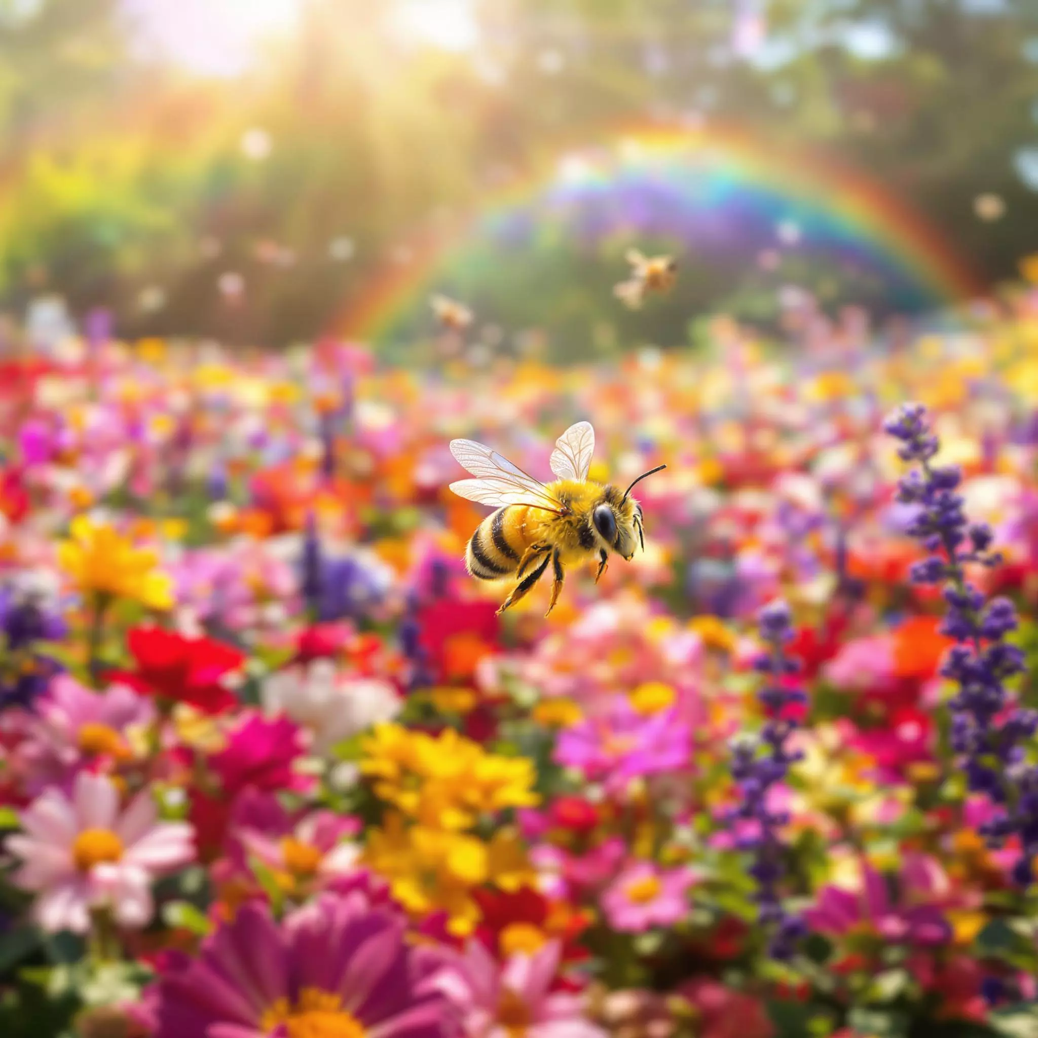 Die Biene Brumm Brumm und der Regenbogen-Tanz