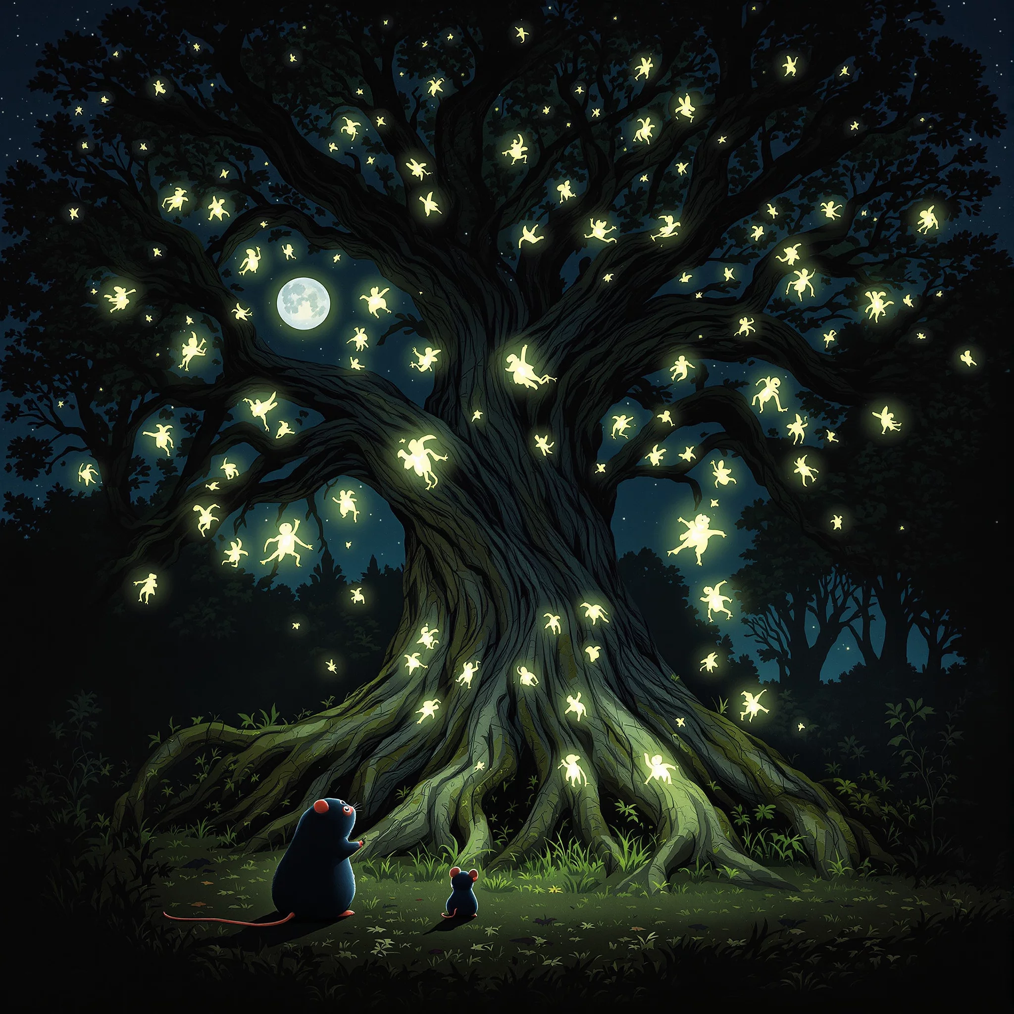 Der kleine Maulwurf Kurt und die fliegenden Lichter im Tannenwald