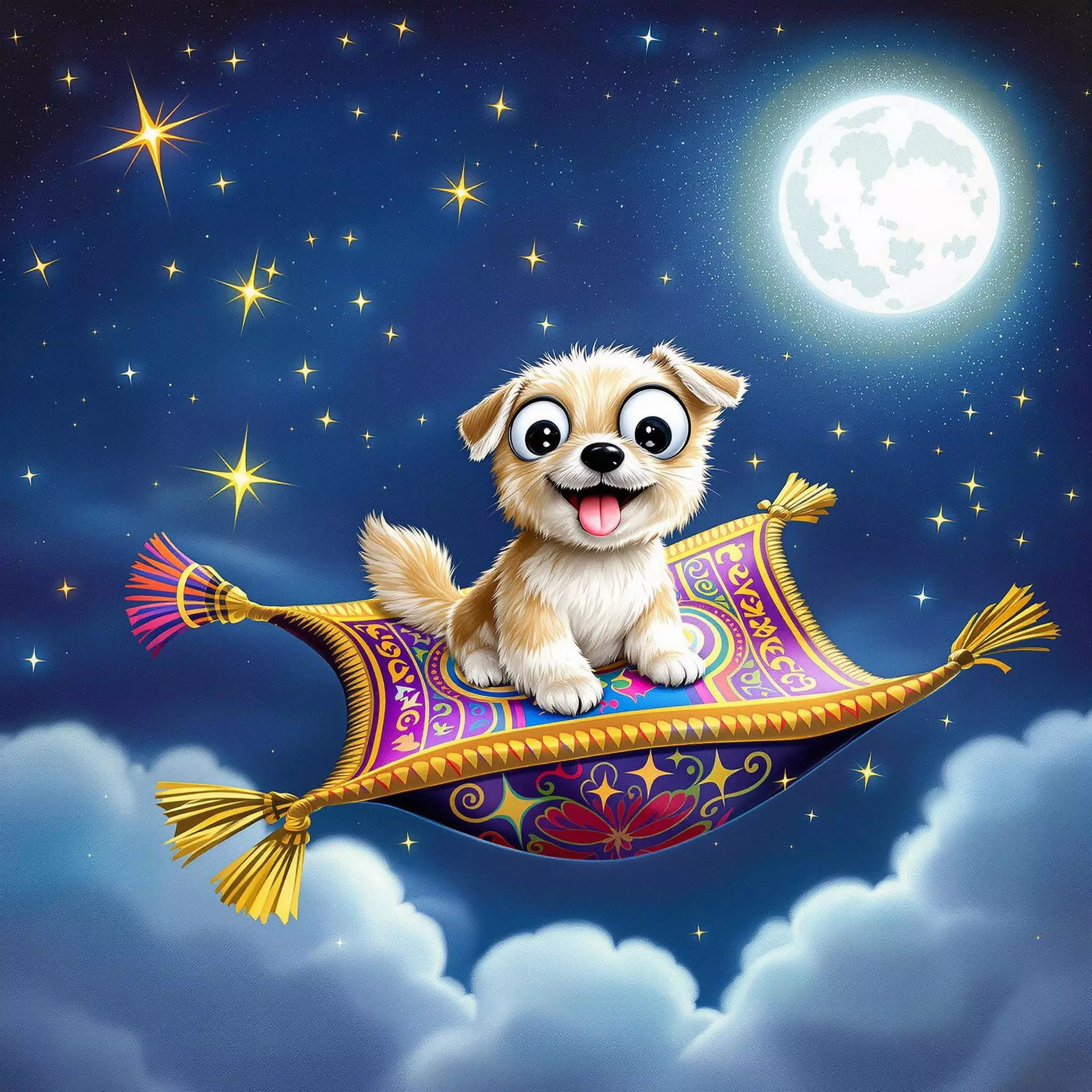 Paul der Hund und der Traum von fliegenden Teppichen