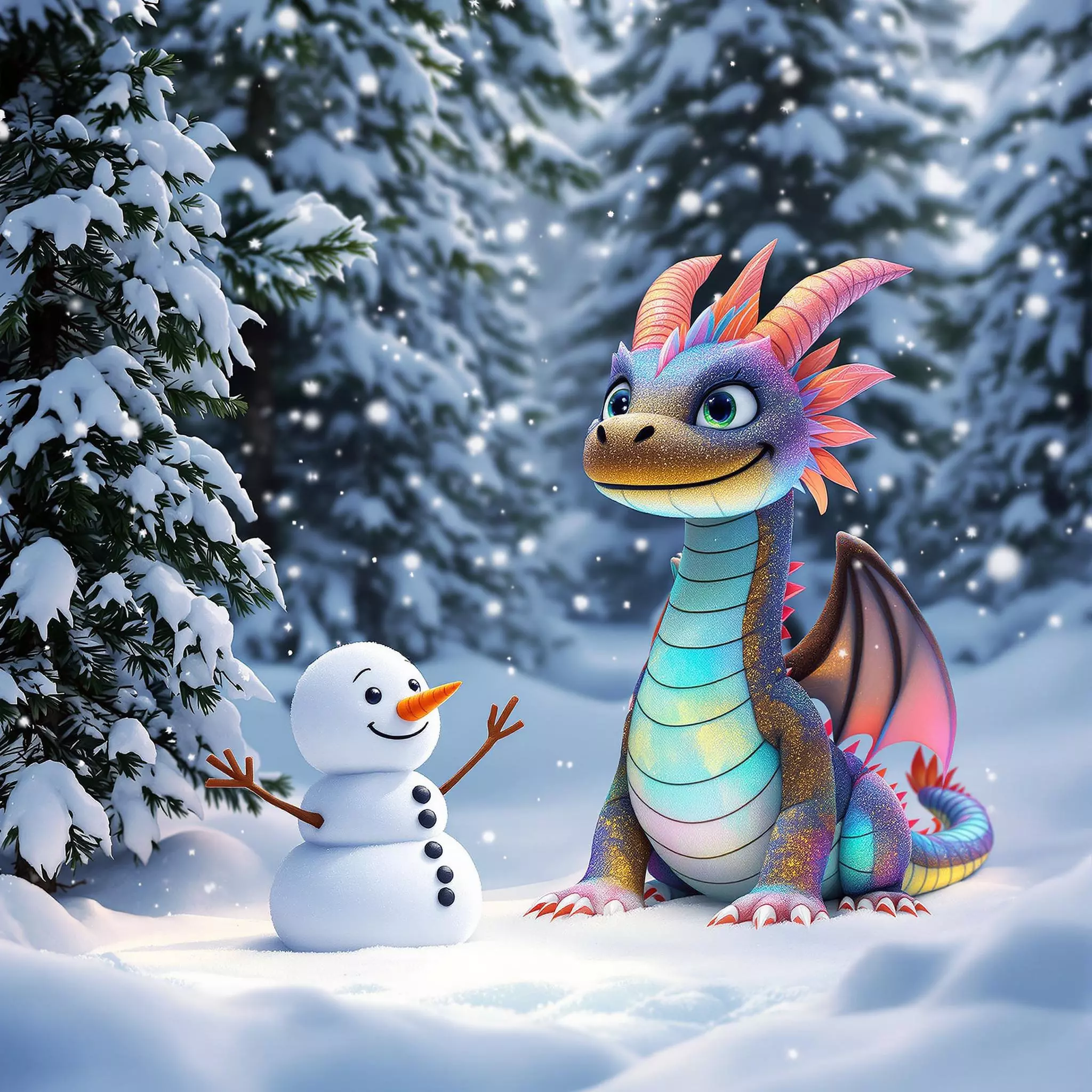 Der Drache Zack Zack kann Schnee schmelzen: Ein magisches Winterabenteuer