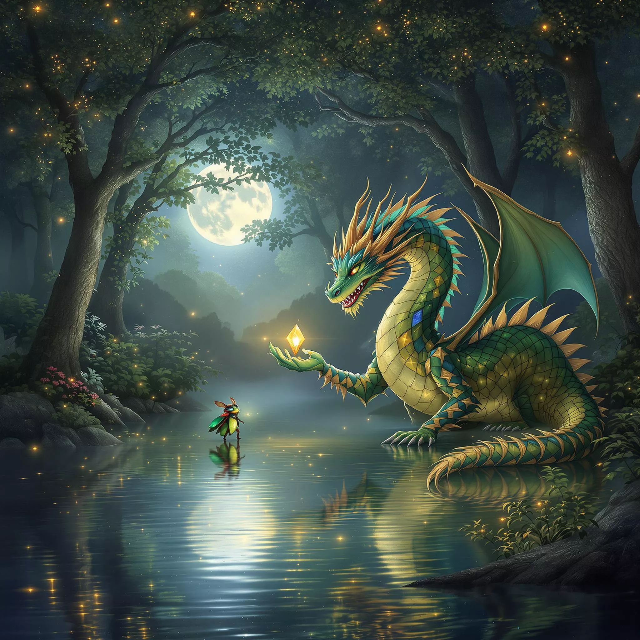 Der Drache Zack Zack und das sanfte Brummen der schlummernden Käfer