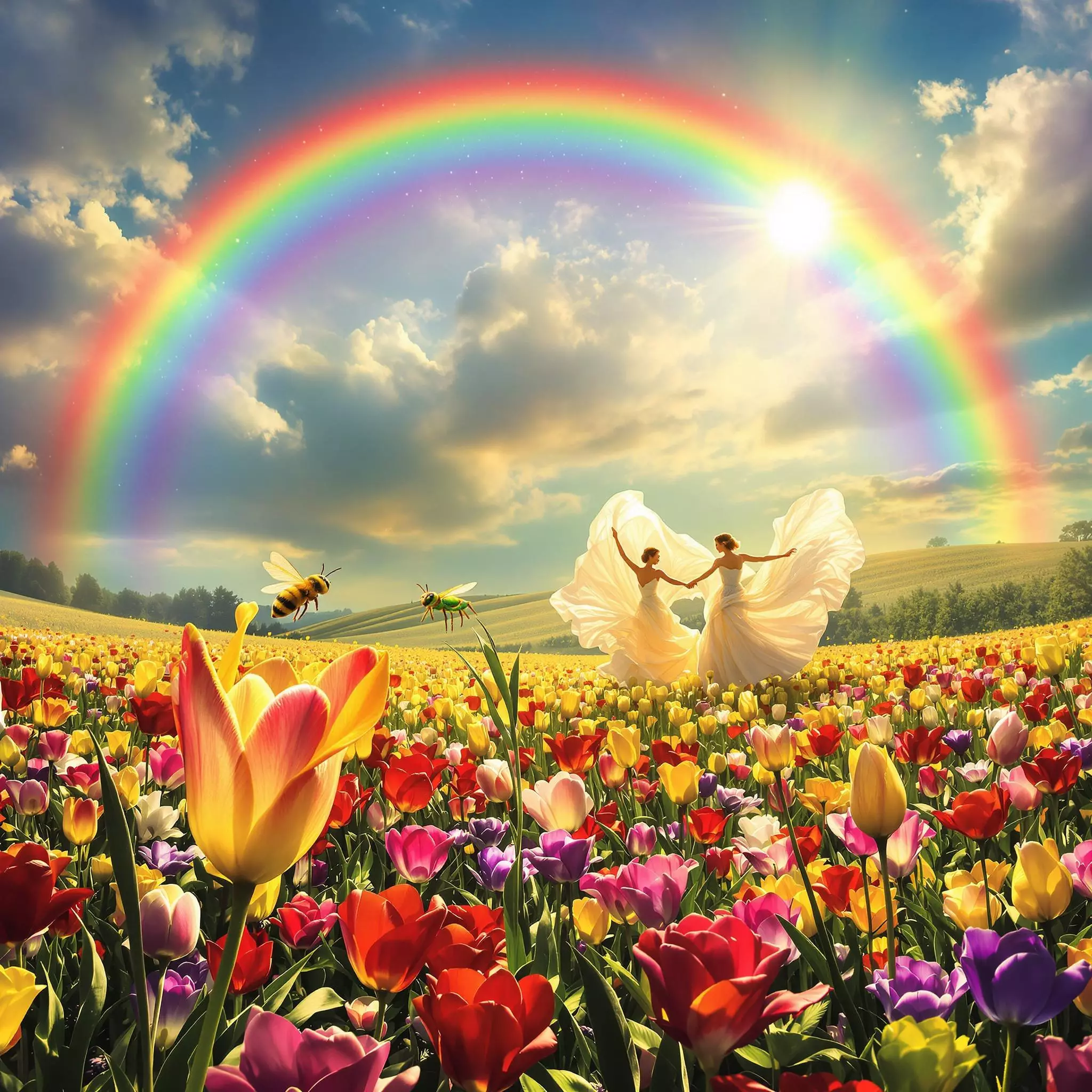 Die Biene Brumm Brumm und der Regenbogen-Tanz