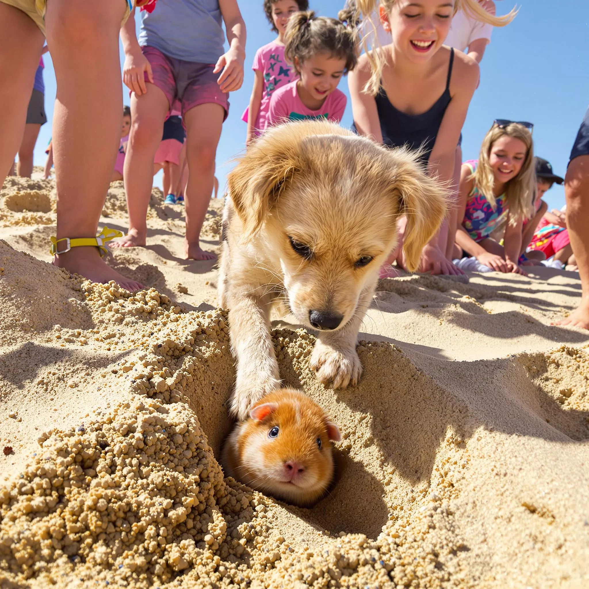 Paul der Hund und die fröhlichen Sandburgenabenteuer