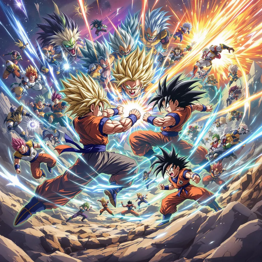 Dragon Ball - Wählt aus über 180 verschiedenen Kämpfern