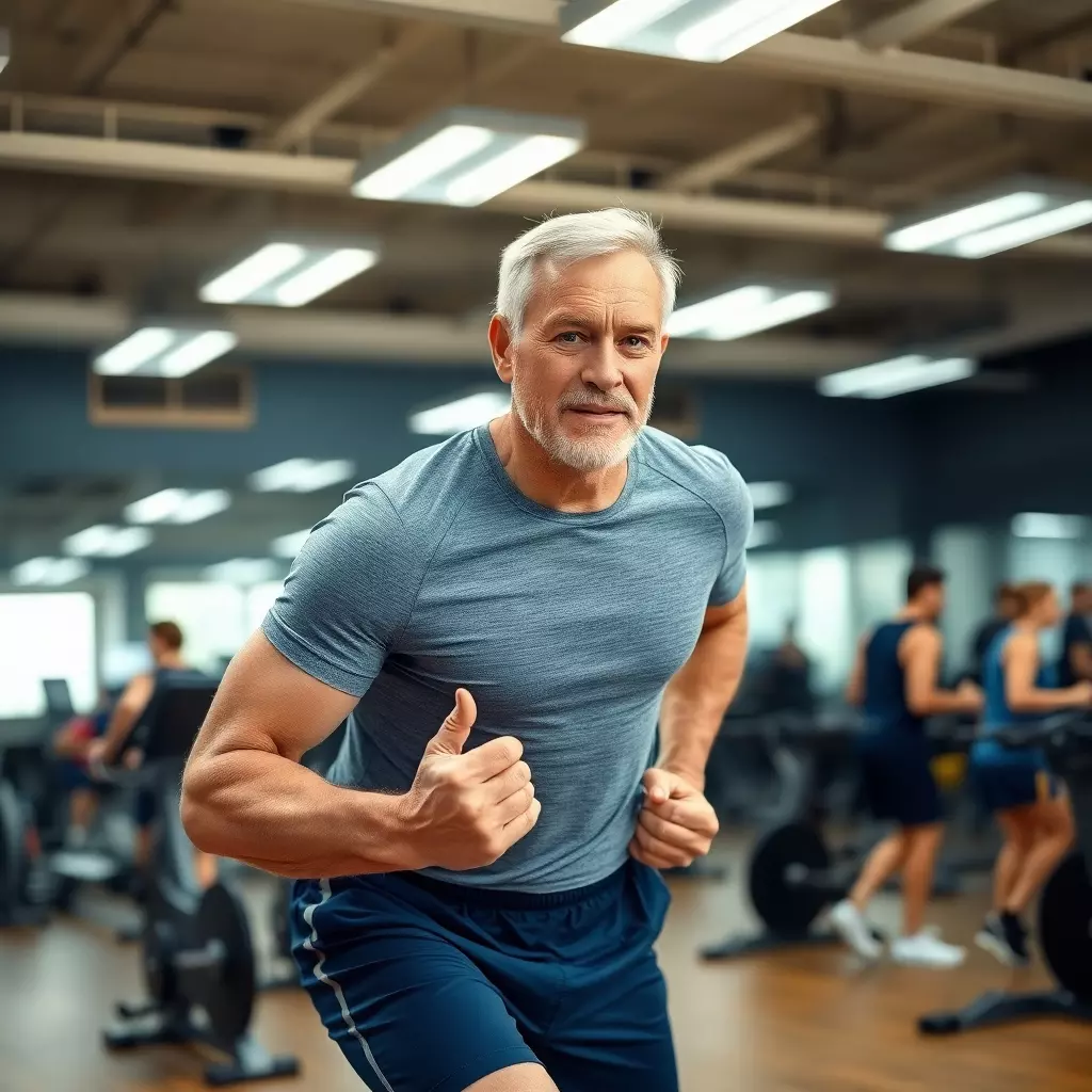 Der Athlet im Fitnessstudio