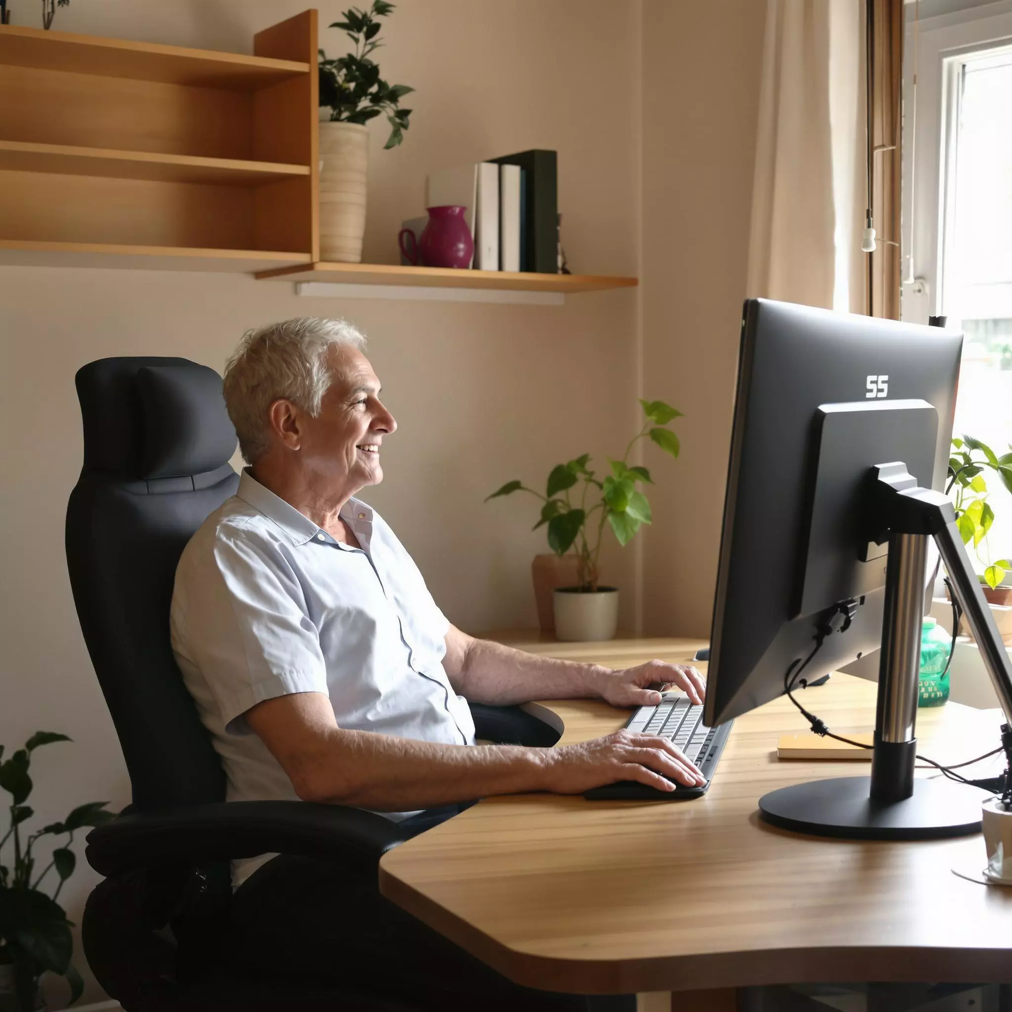 Ergonomisches Arbeiten von Zuhause aus: Tipps für die Generation 50 plus