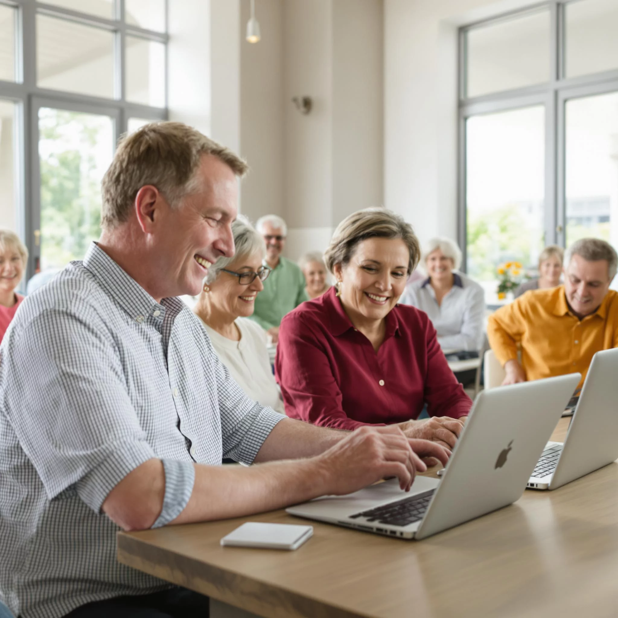 Online-Training und Workshops zu neuer Technologie für Menschen über 50